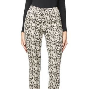 NWT - GOOD AMERICAN - High Waist Snake Print Jeans